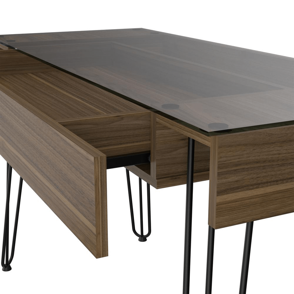 Arizona 120 Drawer Desk - Mahogany - Mervyns