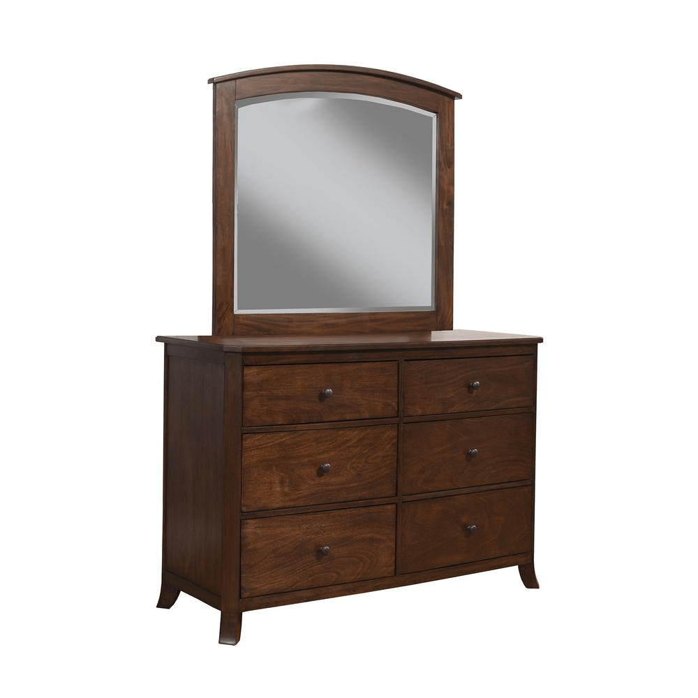Baker 6 Drawer Dresser, Mahogany - Mervyns
