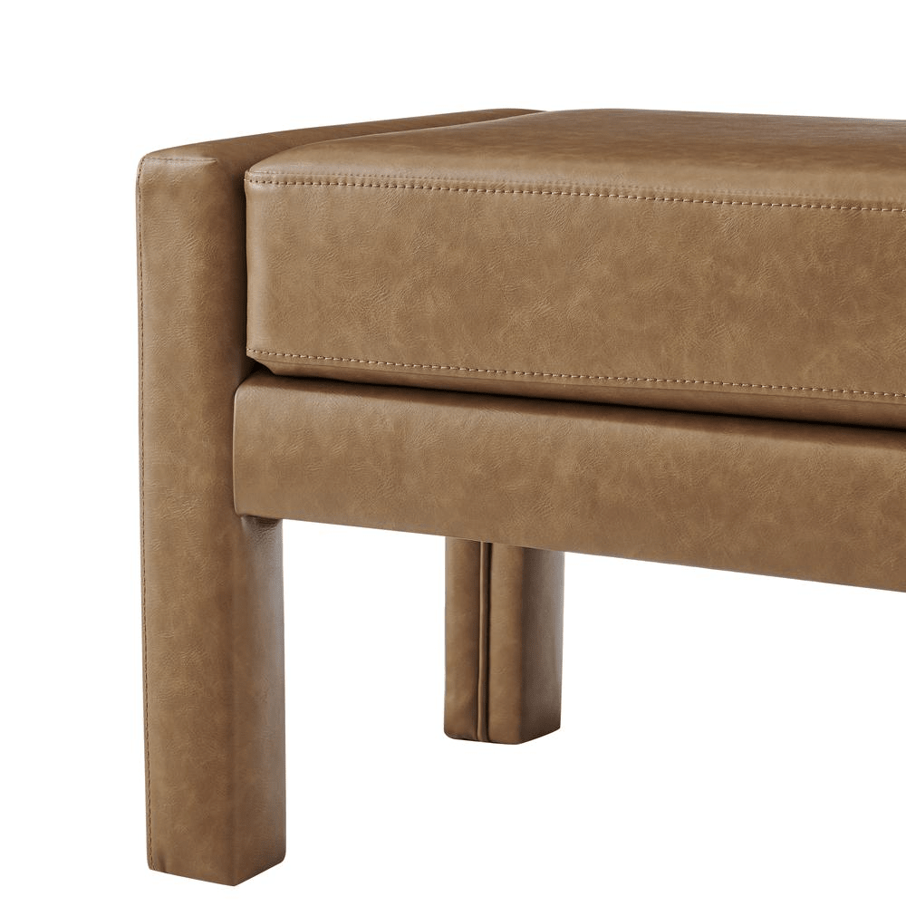 Lucca Faux Leather Bench - Mervyns