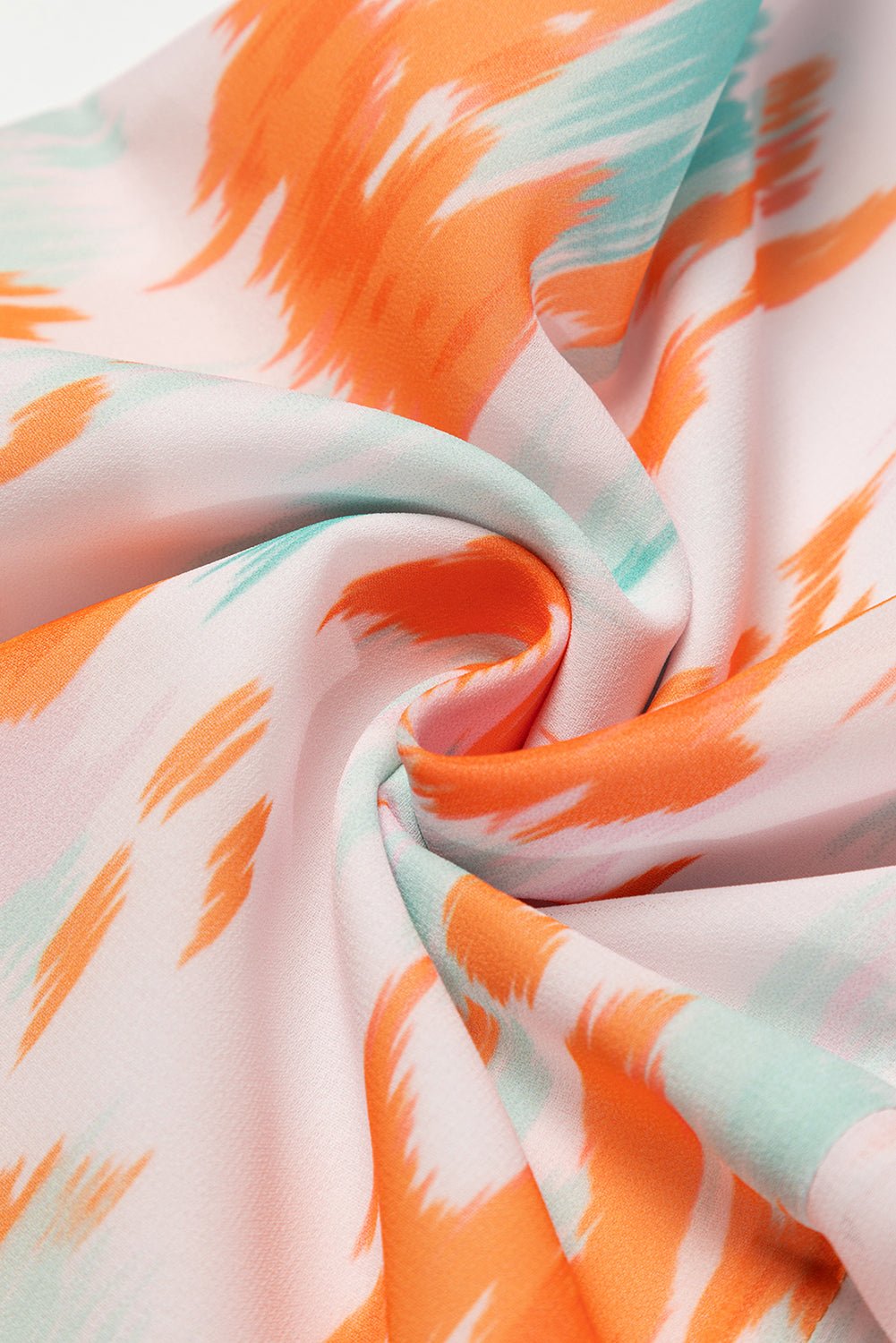 Printed Tie Neck Long Sleeve Blouse - Mervyns