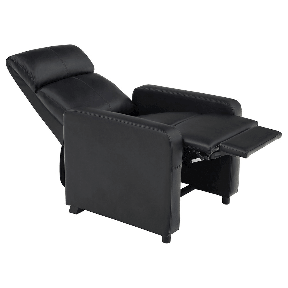 Toohey Upholstered Tufted Recliner Living Room Set Black - Mervyns