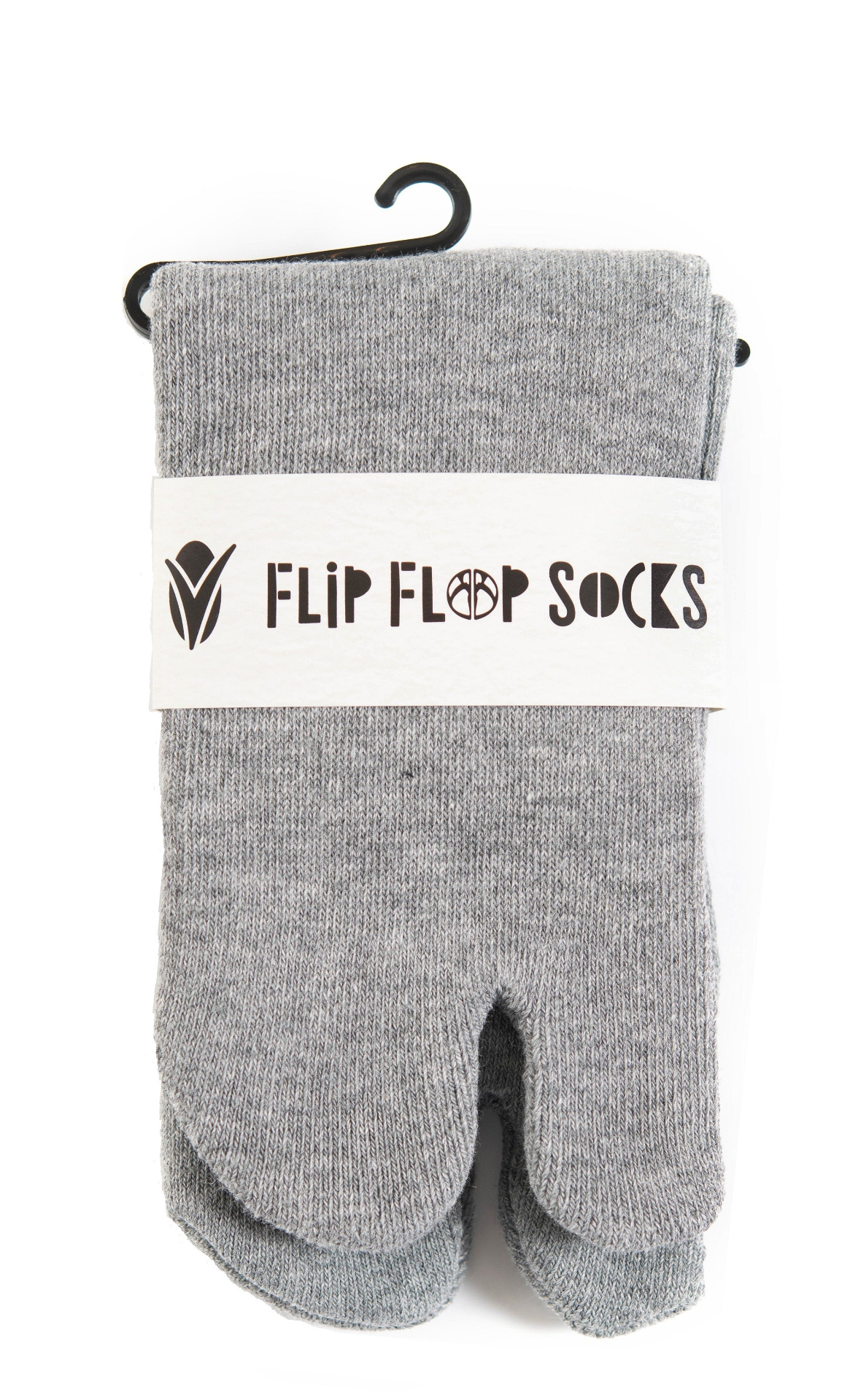 Thicker V-Toe Athletic or Casual Grey Flip-Flop Tabi Socks Cotton Blend Comfortable Stylish - Ankle Socks