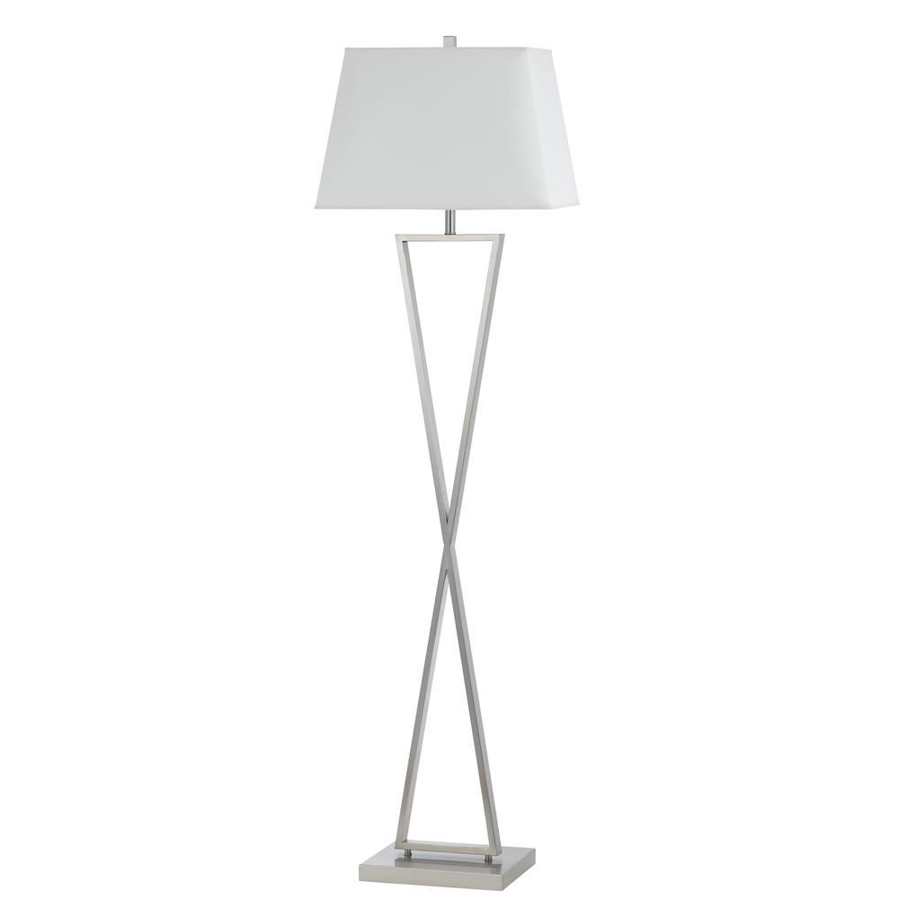 Zane 100W Metal Floor lamp with Push Thru Socket Switch