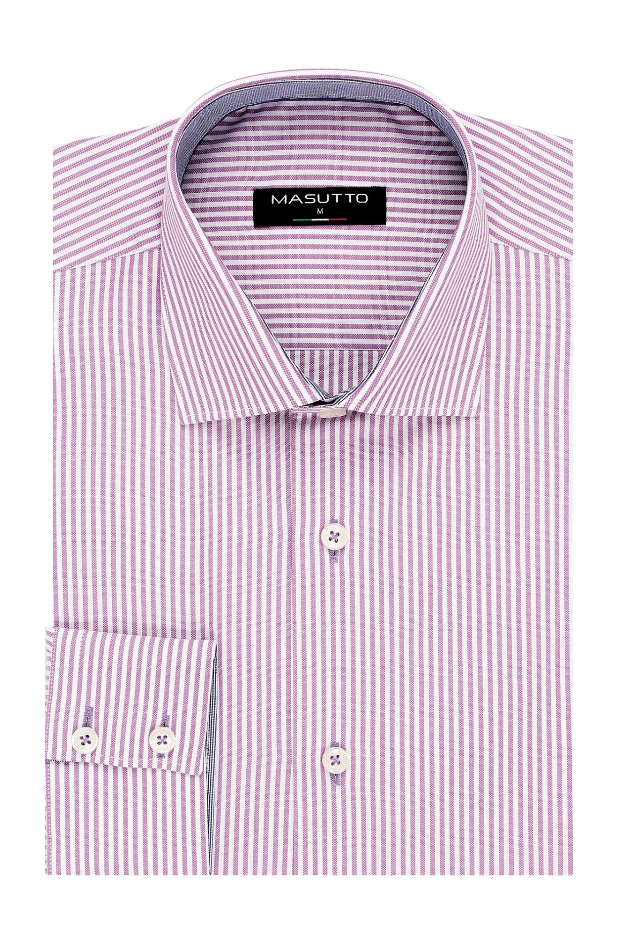 MASUTTO PURPLE ADEL/06 LONG SLEEVE BUTTON DOWN SHIRT