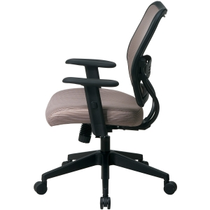 Office Star Space VeraFlex Series Task Chair - Fabric Latte Seat - Fabric Back - 5-star Base - Latte - 19.50" Seat Width x 20" Seat Depth - 27" Width x 26.5" Depth x 40" Height