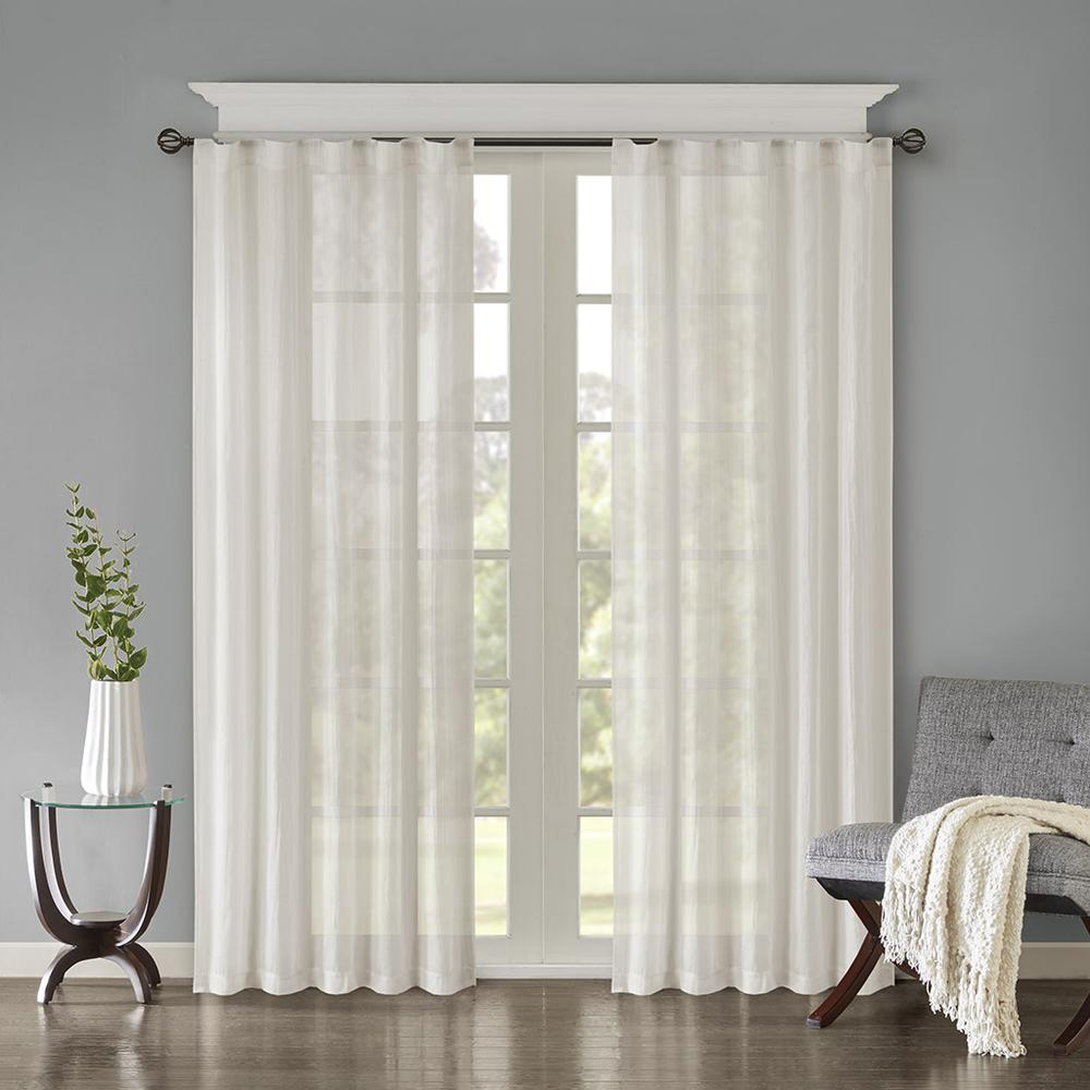 Harper Solid Crushed Window Panel Pair