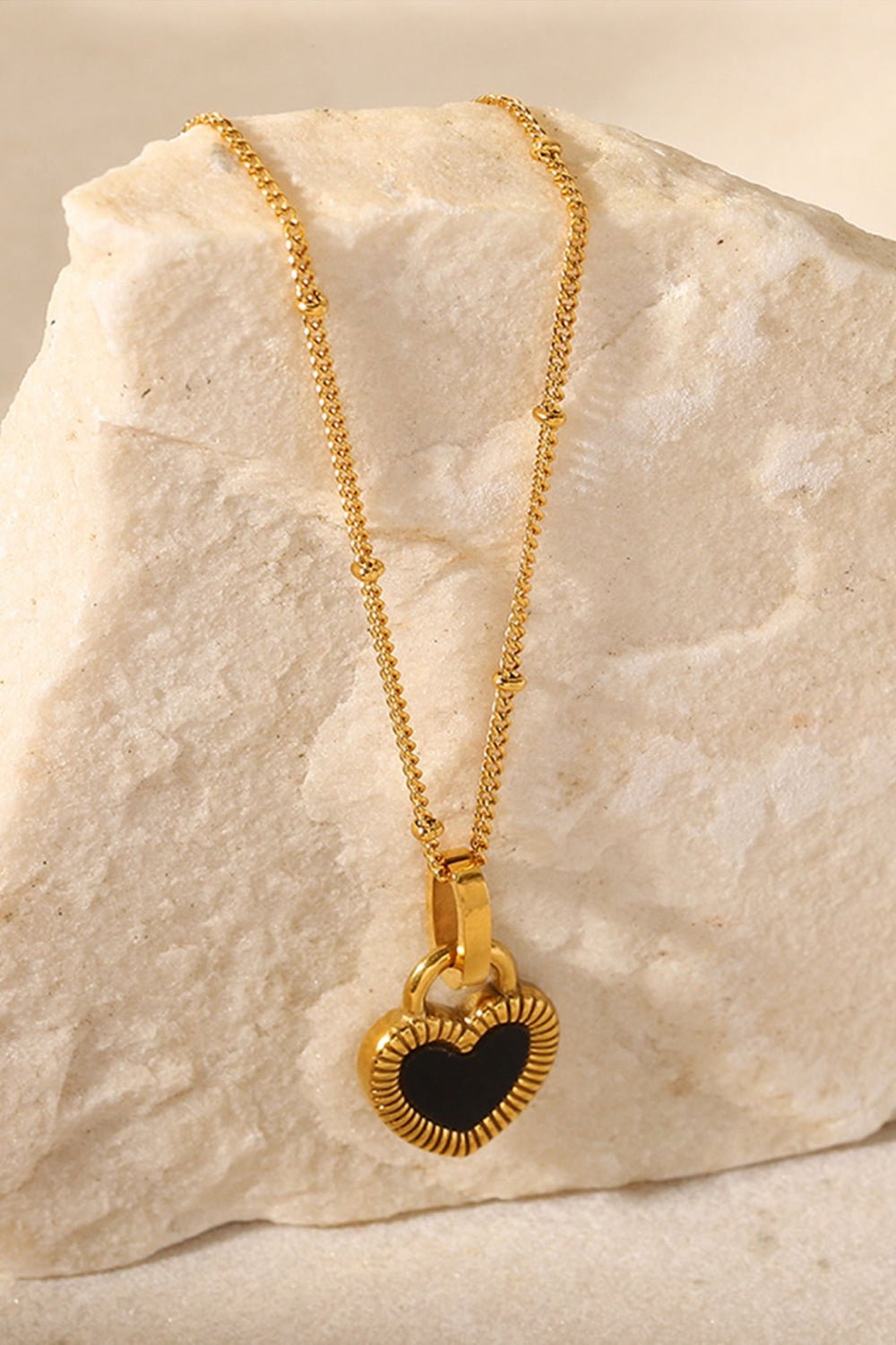 Contrast Heart Pendant Necklace - Mervyns