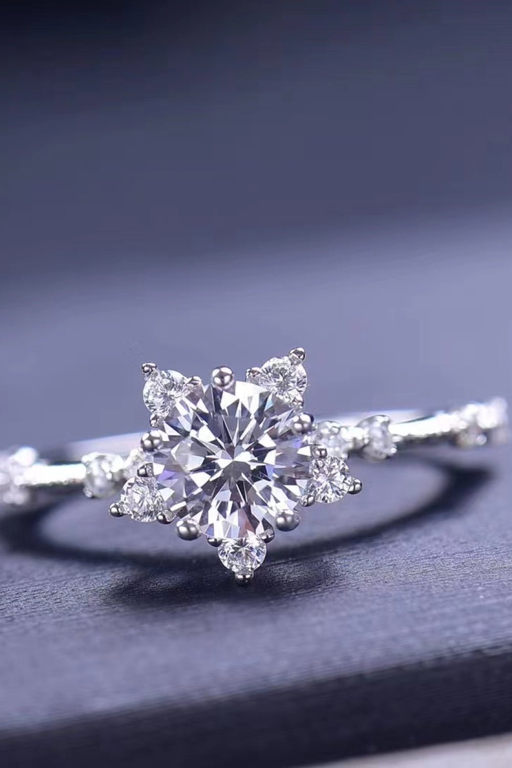 1 Carat Moissanite 6 - Prong Ring - Mervyns