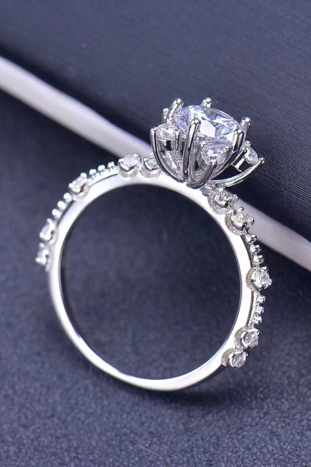 1 Carat Moissanite 6 - Prong Ring - Mervyns