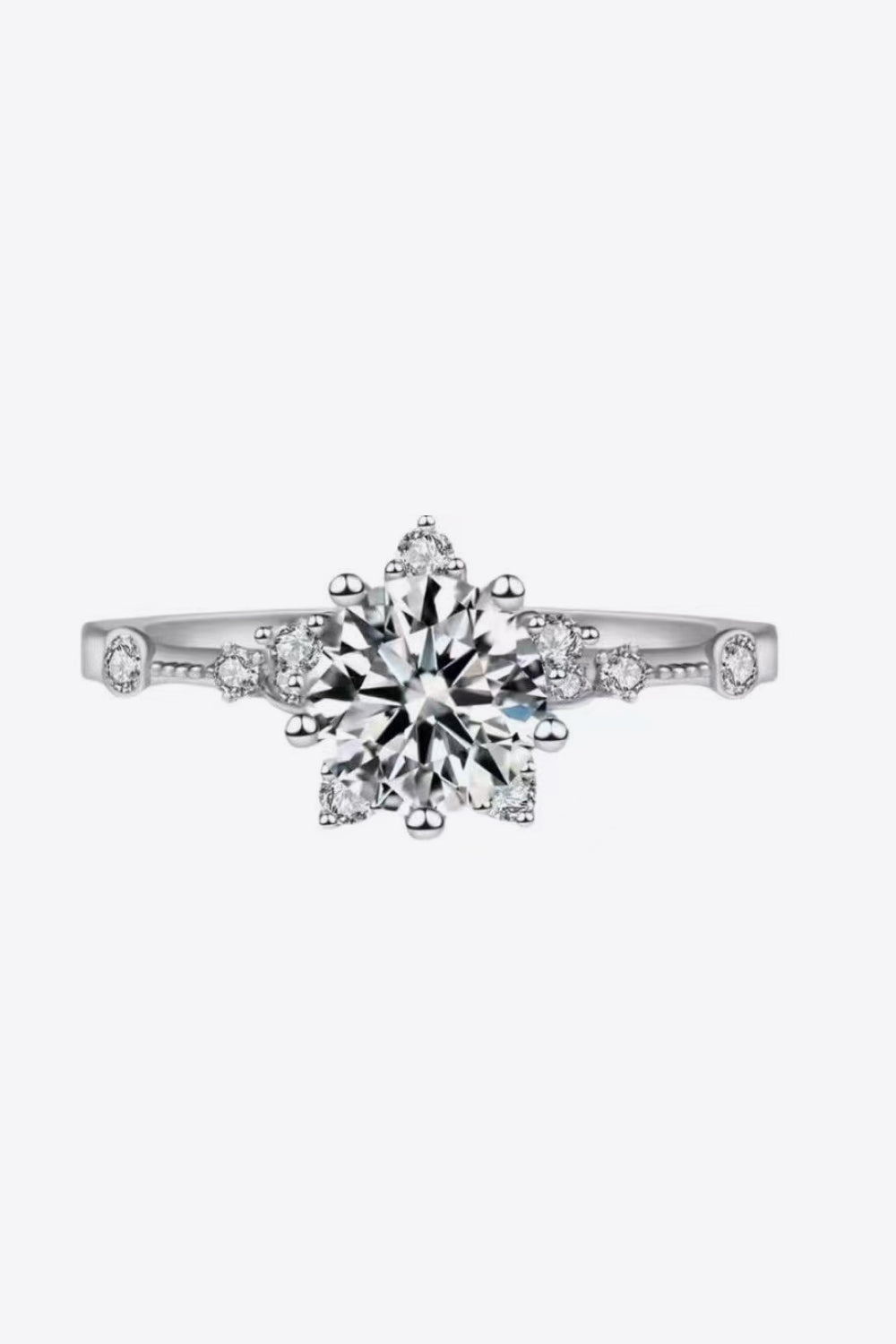 1 Carat Moissanite 6 - Prong Ring - Mervyns