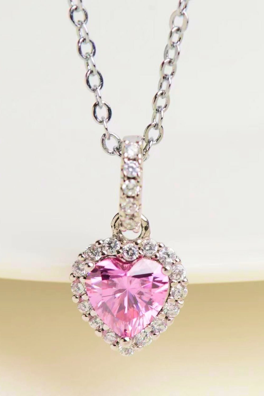 1 Carat Moissanite Heart Pendant Necklace - Mervyns