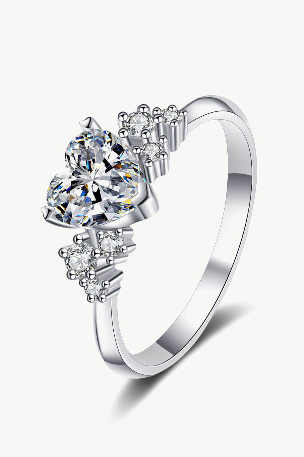 1 Carat Moissanite Heart Ring - Mervyns