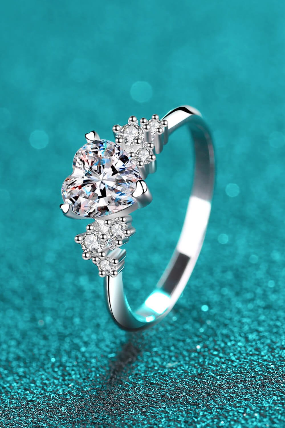 1 Carat Moissanite Heart Ring - Mervyns