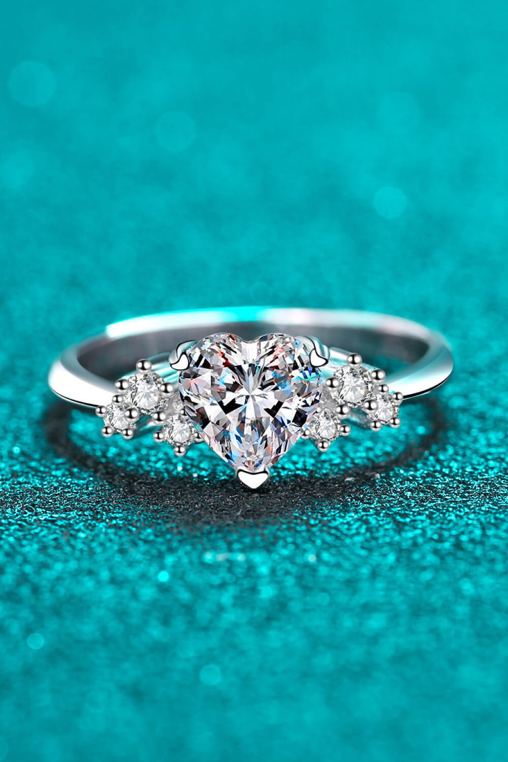 1 Carat Moissanite Heart Ring - Mervyns