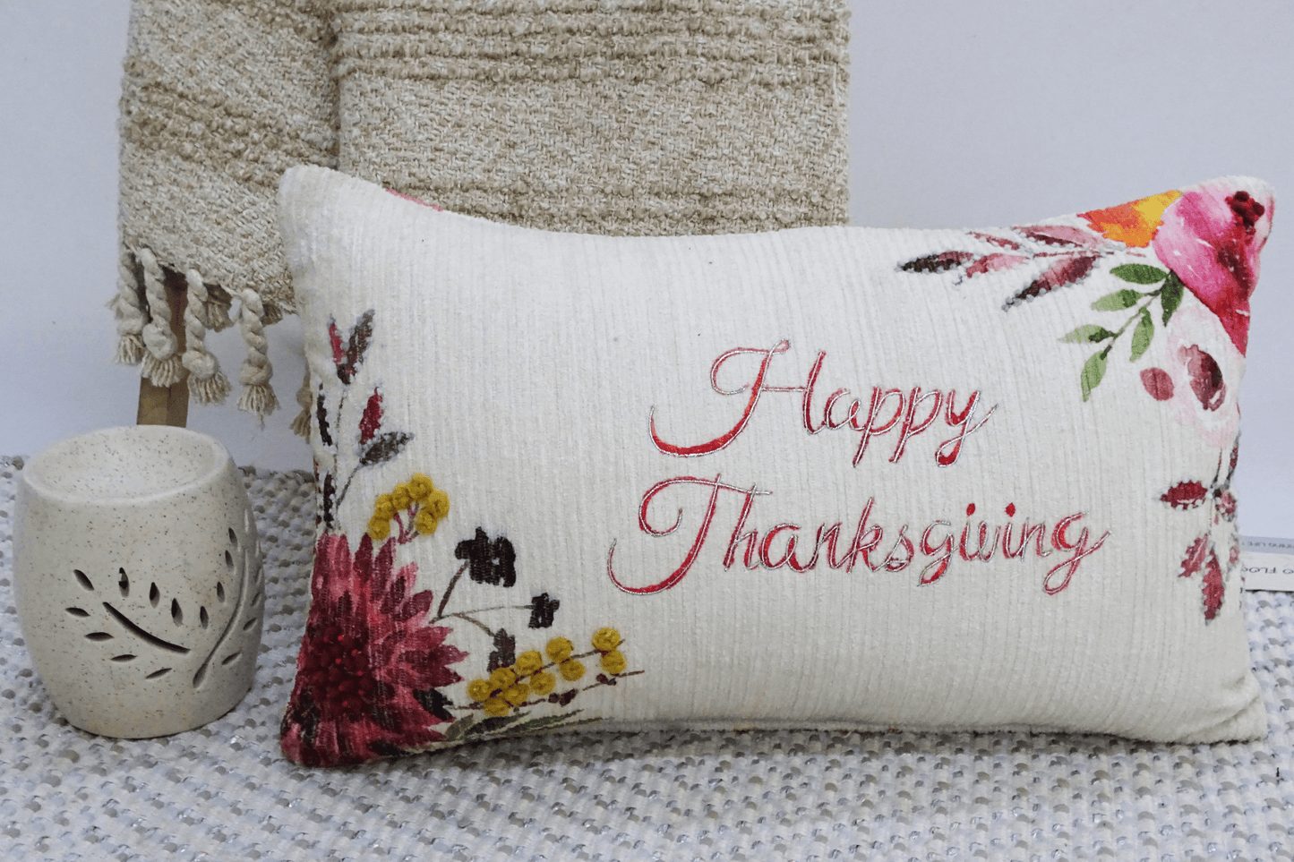 14"X24" Thanksgiving Throw Pillow with text - Mervyns