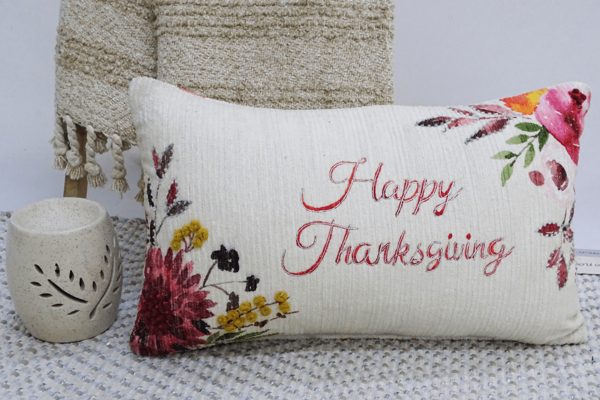 14"X24" Thanksgiving Throw Pillow with text - Mervyns