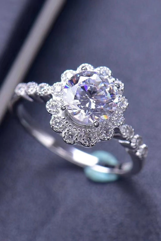 1.5 Carat Moissanite Floral - Shaped Cluster Ring - Mervyns