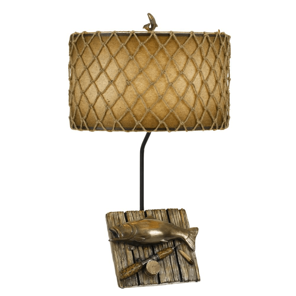 150W Fishing Resin Table Lamp - Mervyns