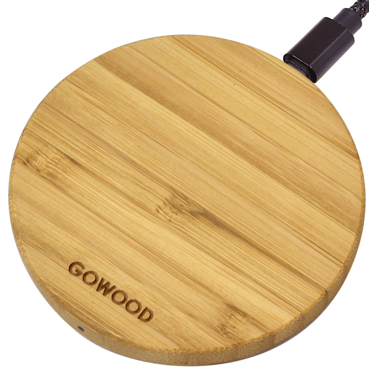 15W Fast Charge Bamboo Wood Wireless Charger - Mervyns