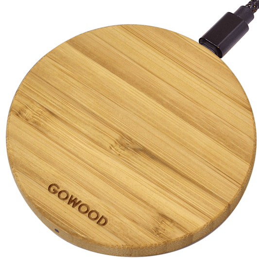 15W Fast Charge Bamboo Wood Wireless Charger - Mervyns