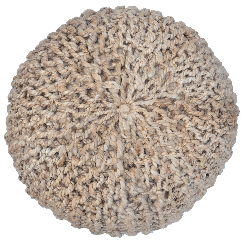 18*18*18" Jute Handmade Pouf - Mervyns