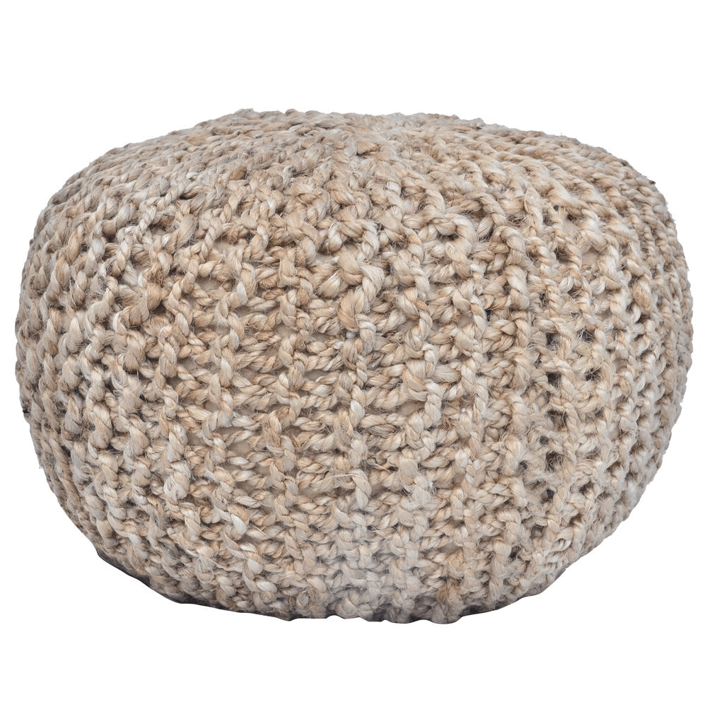 18*18*18" Jute Handmade Pouf - Mervyns