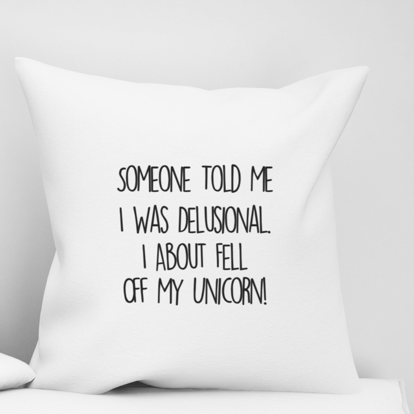 18in or 20in Double Sided Couch Pillowcase with Zipper | Funny Sarcastic Quote Throw Pillow Cover | Home Decor Housewarming Gift for Her - Mervyns