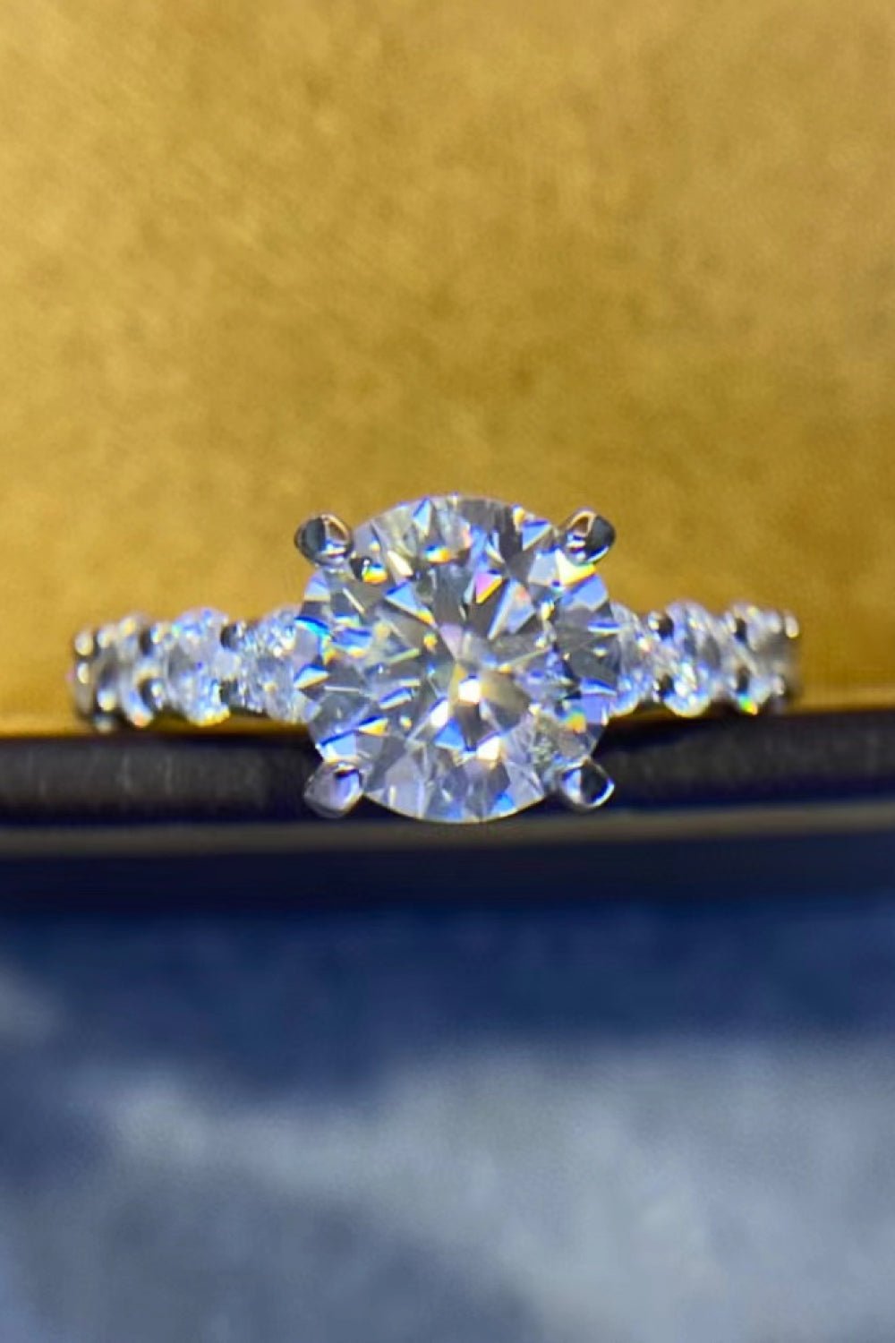 2 Carat 4 - Prong Moissanite Ring - Mervyns