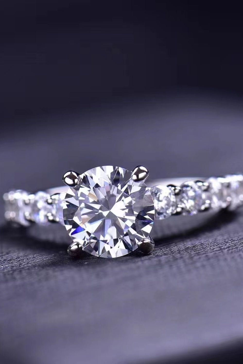 2 Carat 4 - Prong Moissanite Ring - Mervyns