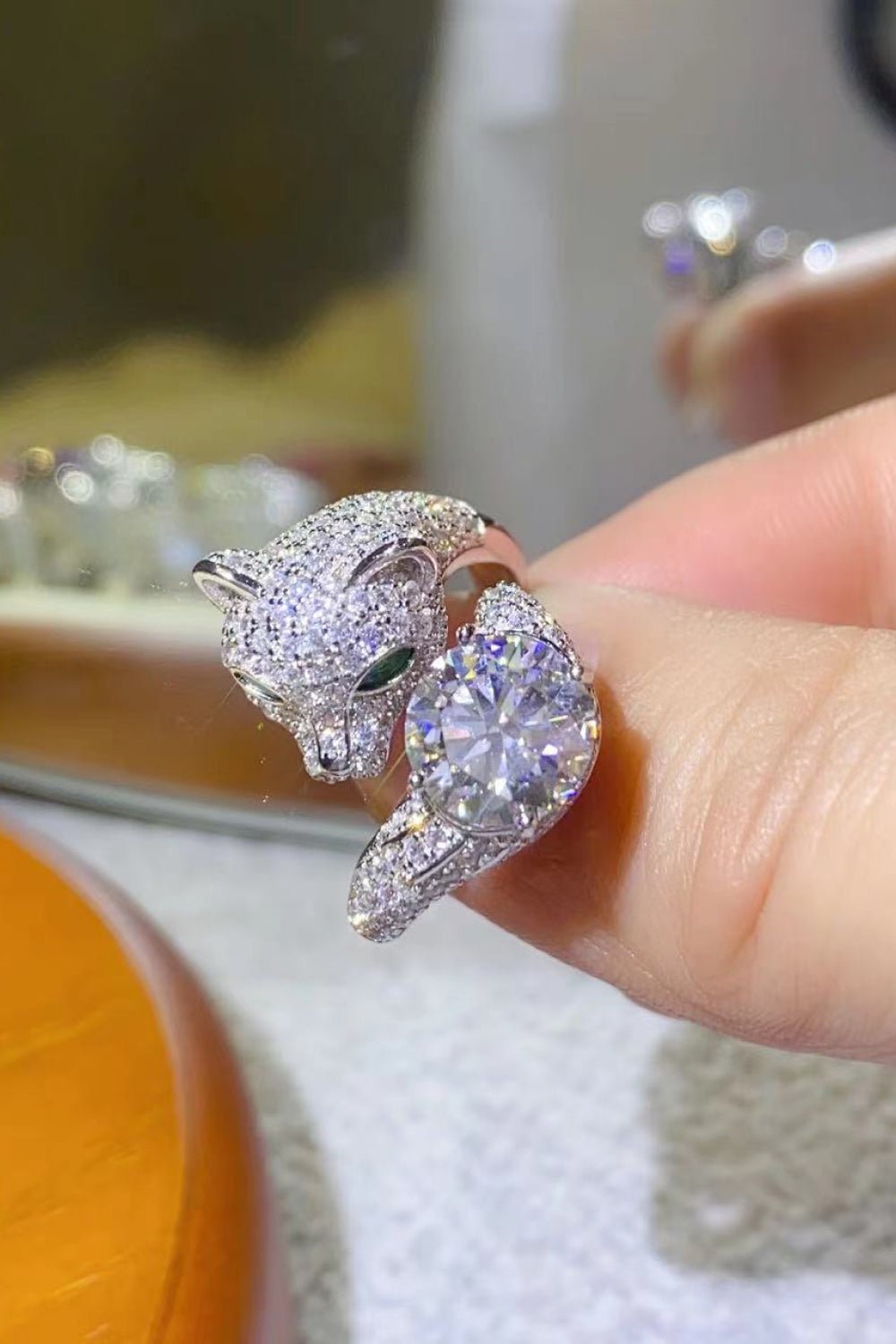 2 Carat Moissanite Adjustable Animal Ring - Mervyns