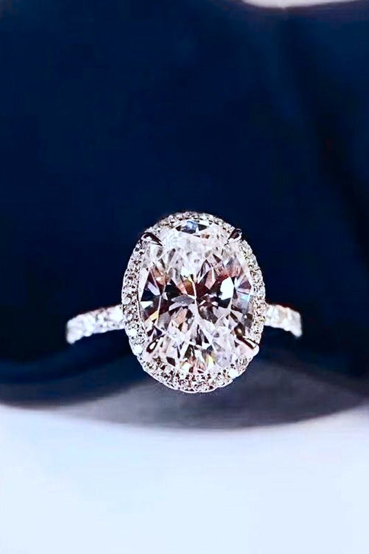 2 Carat Moissanite Platinum - Plated Ring - Mervyns