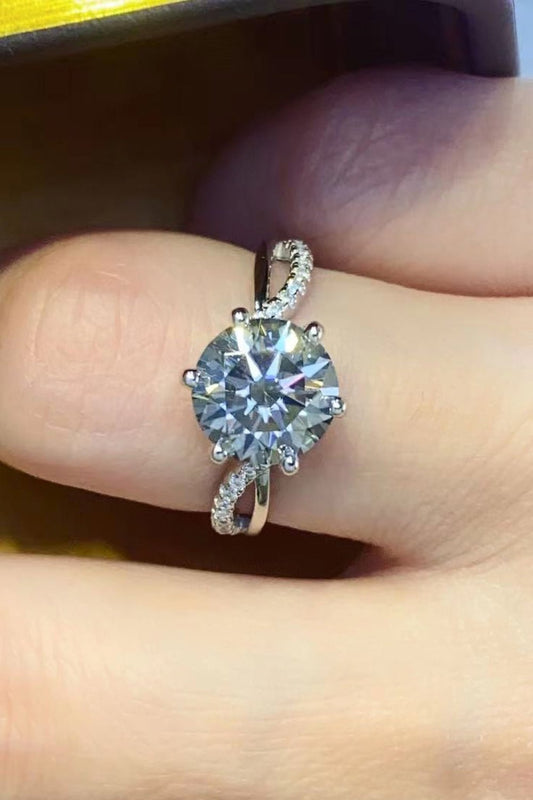 2 Carat Moissanite Ring in Smokey Gray - Mervyns