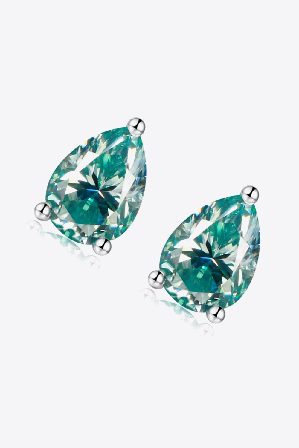 2 Carat Moissanite Teardrop Earrings - Mervyns