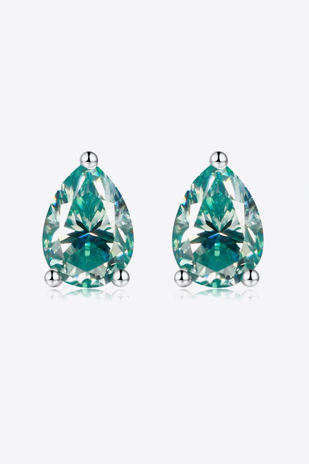 2 Carat Moissanite Teardrop Earrings - Mervyns