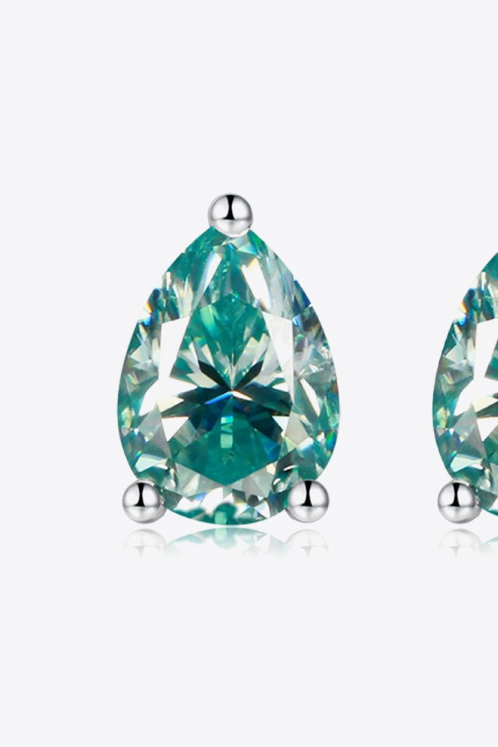 2 Carat Moissanite Teardrop Earrings - Mervyns