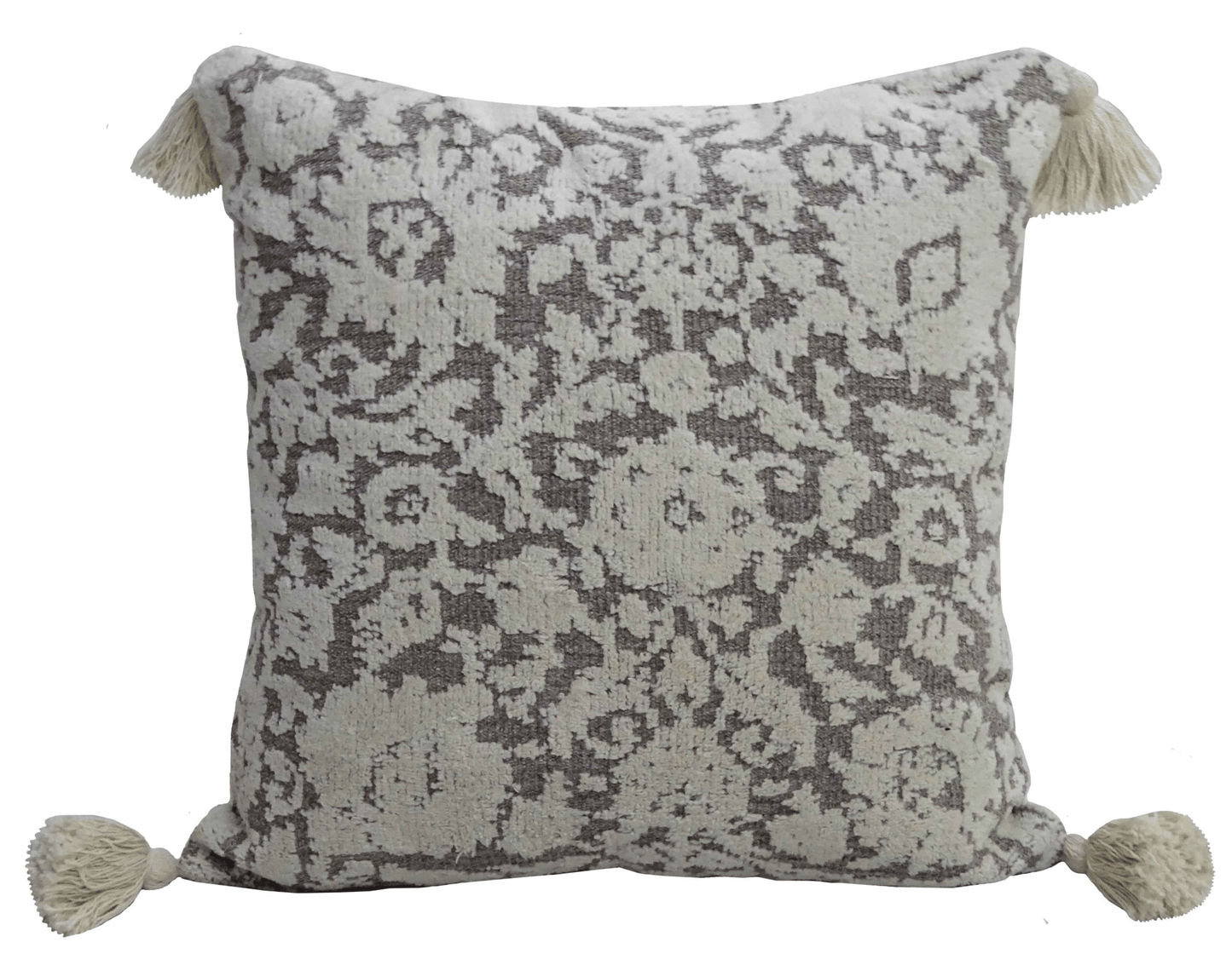 20" x 20" Throw Pillow with Tassels - Mervyns