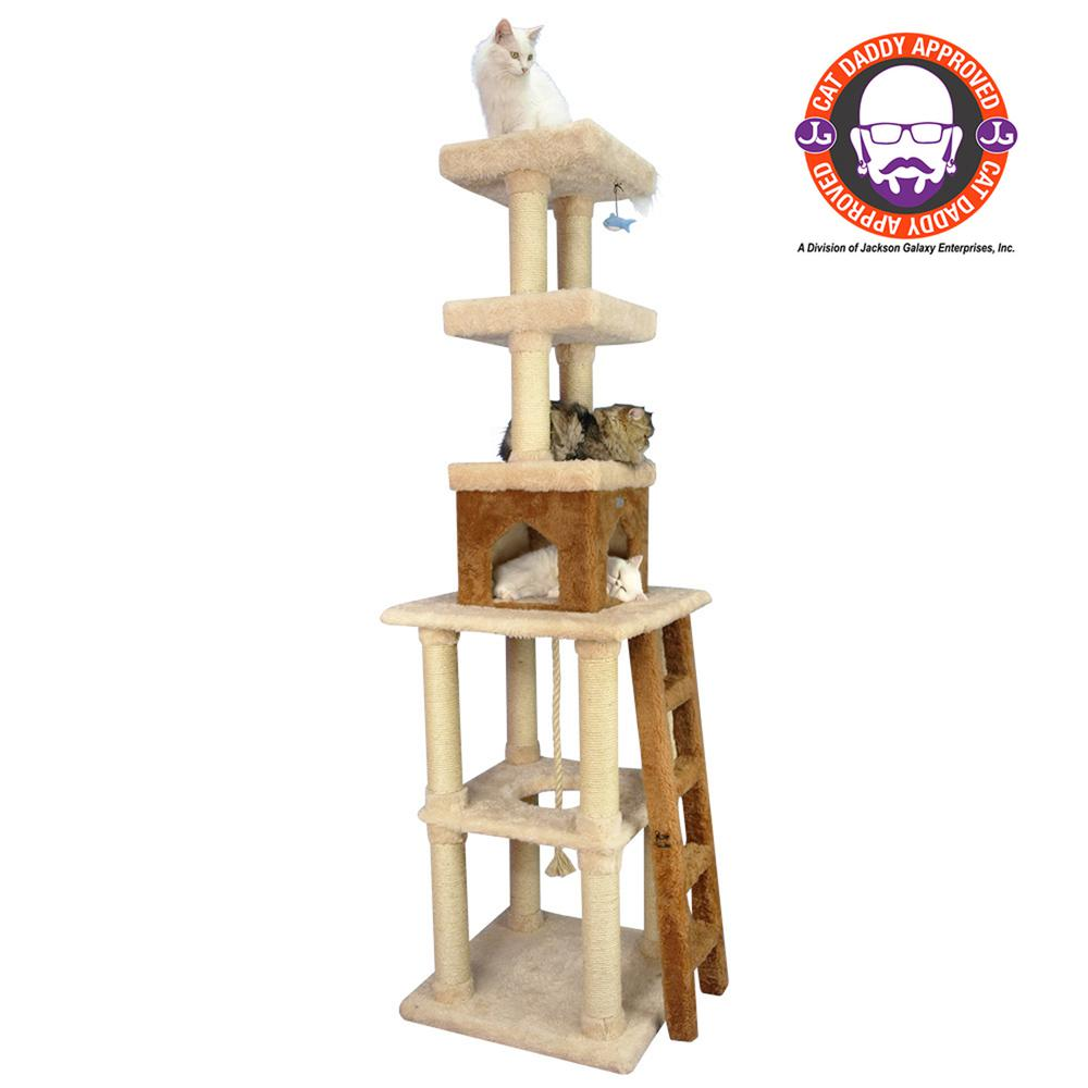 Armarkat Multi-Level Real Wood Cat Tower X8303 Cat Tree In Beige