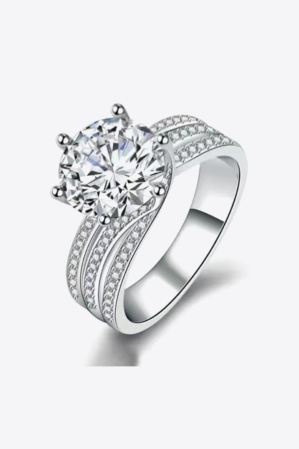 3 Carat Moissanite Three - Layer Ring - Mervyns