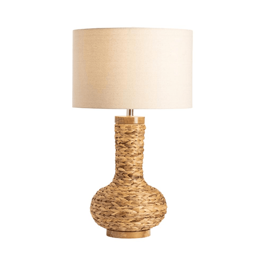 30"Th Brown/Bronze Wicker Table Lamp - Mervyns