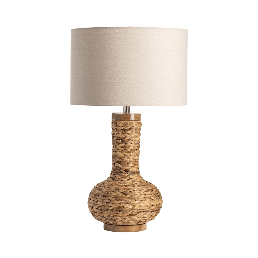 30"Th Brown/Bronze Wicker Table Lamp - Mervyns