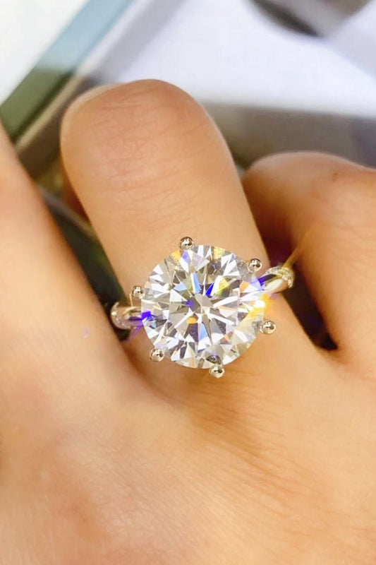 5 Carat Moissanite 6 - Prong Ring - Mervyns