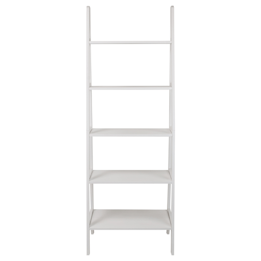 5 - Shelf Ladder Bookcase - White - Mervyns