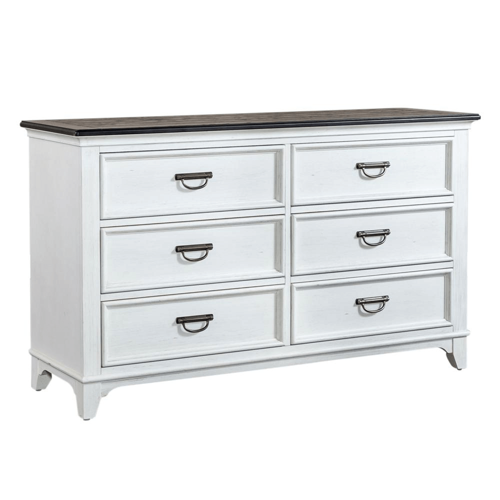 6 Drawer Dresser W58 x D18 x H34 - Mervyns