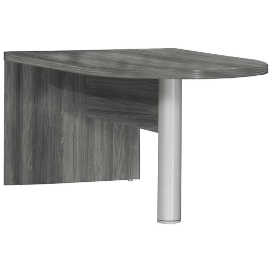 72" Freestanding Peninsula, Gray Steel - Mervyns