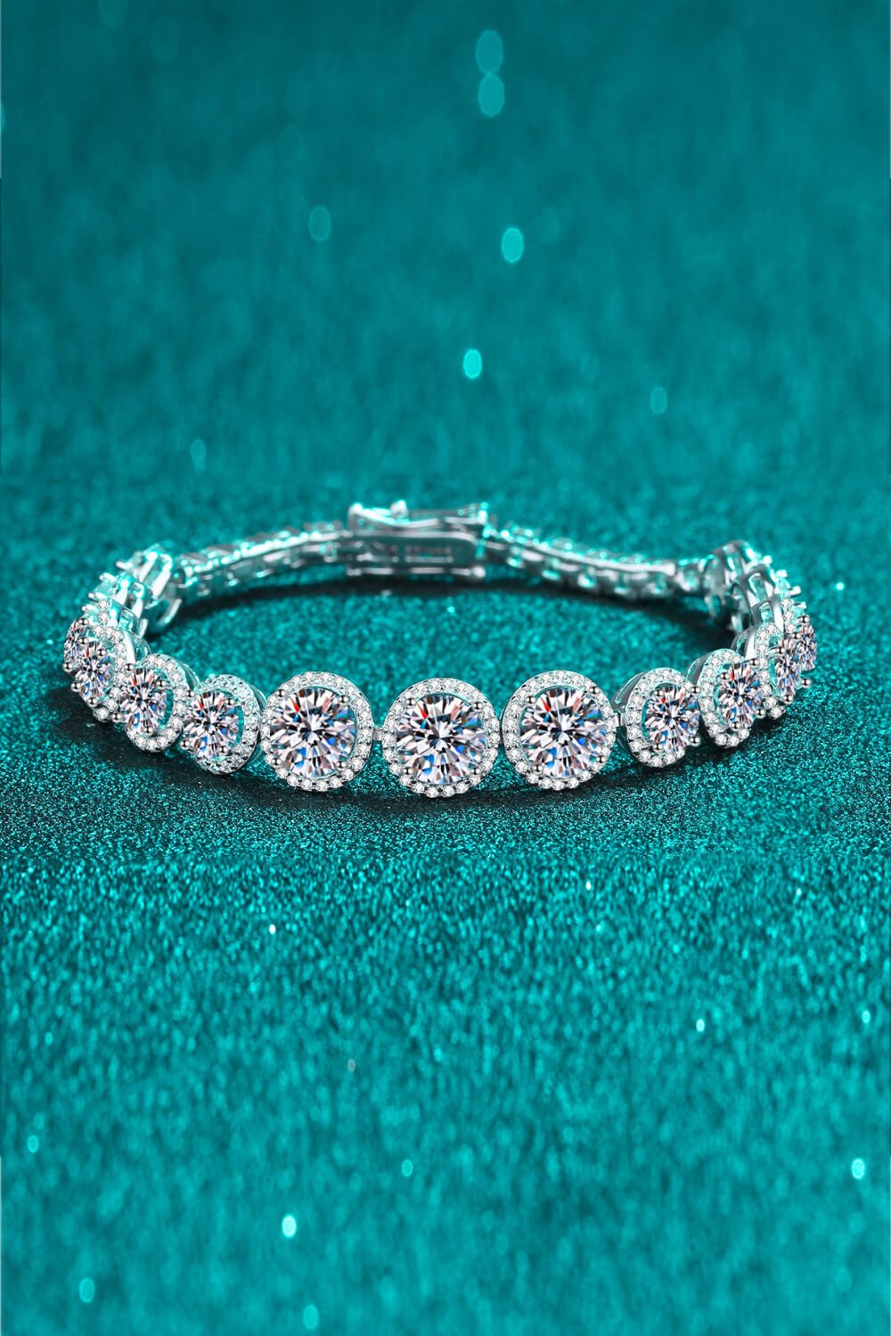 925 Sterling Silver 10.4 Carat Moissanite Bracelet - Mervyns