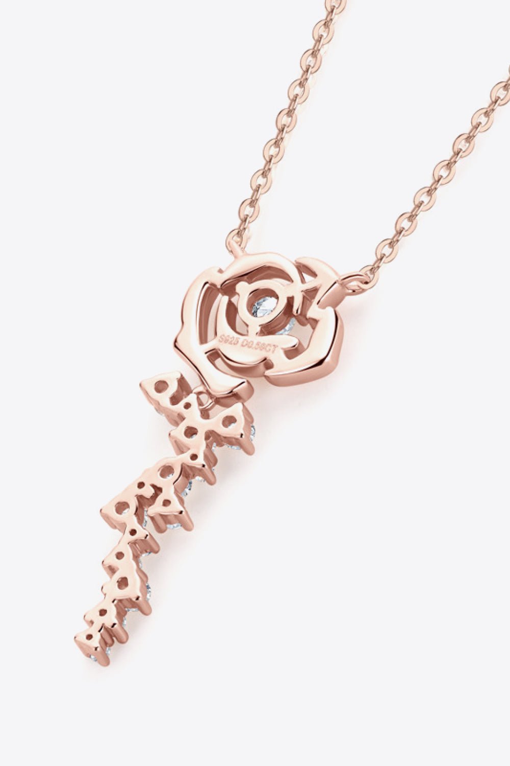 925 Sterling Silver 18K Rose Gold - Plated Pendant Necklace - Mervyns