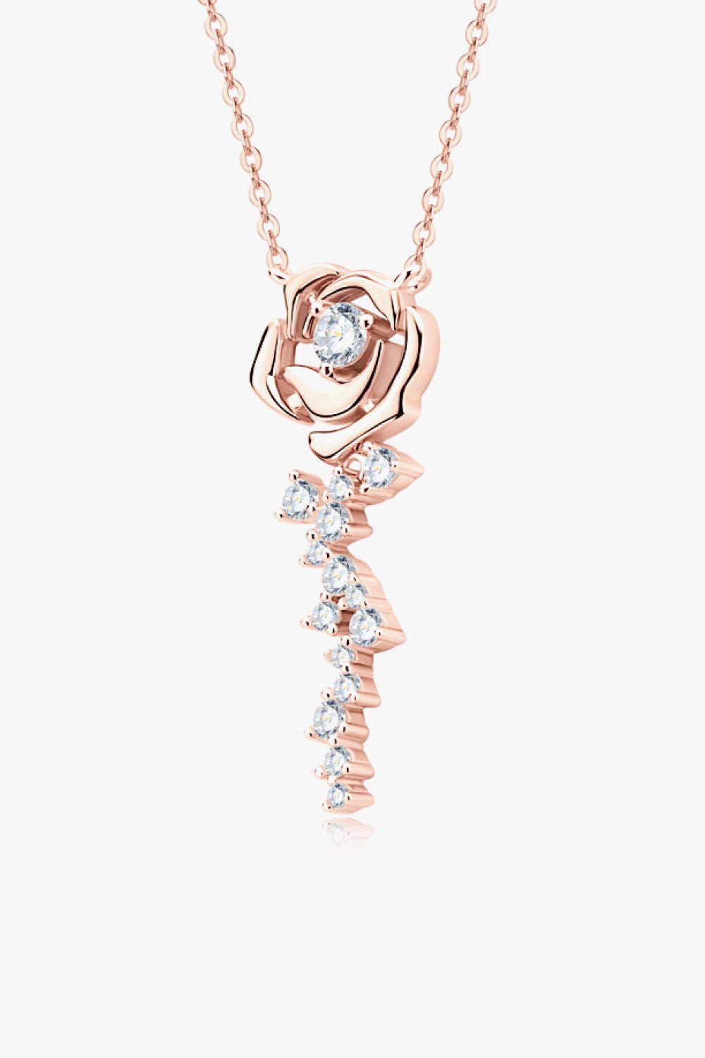 925 Sterling Silver 18K Rose Gold - Plated Pendant Necklace - Mervyns