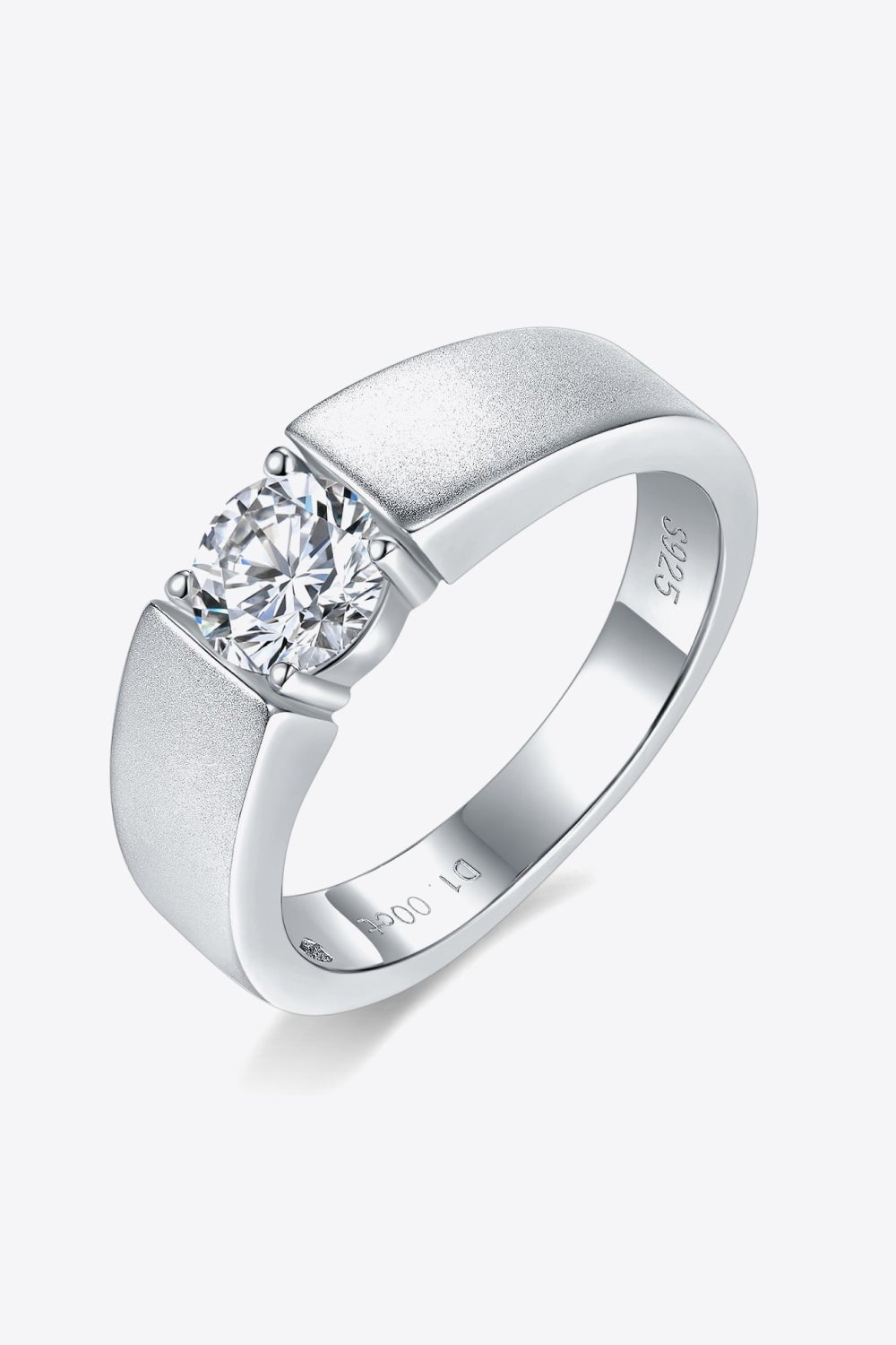 925 Sterling Silver I Carat Moissanite Ring - Mervyns