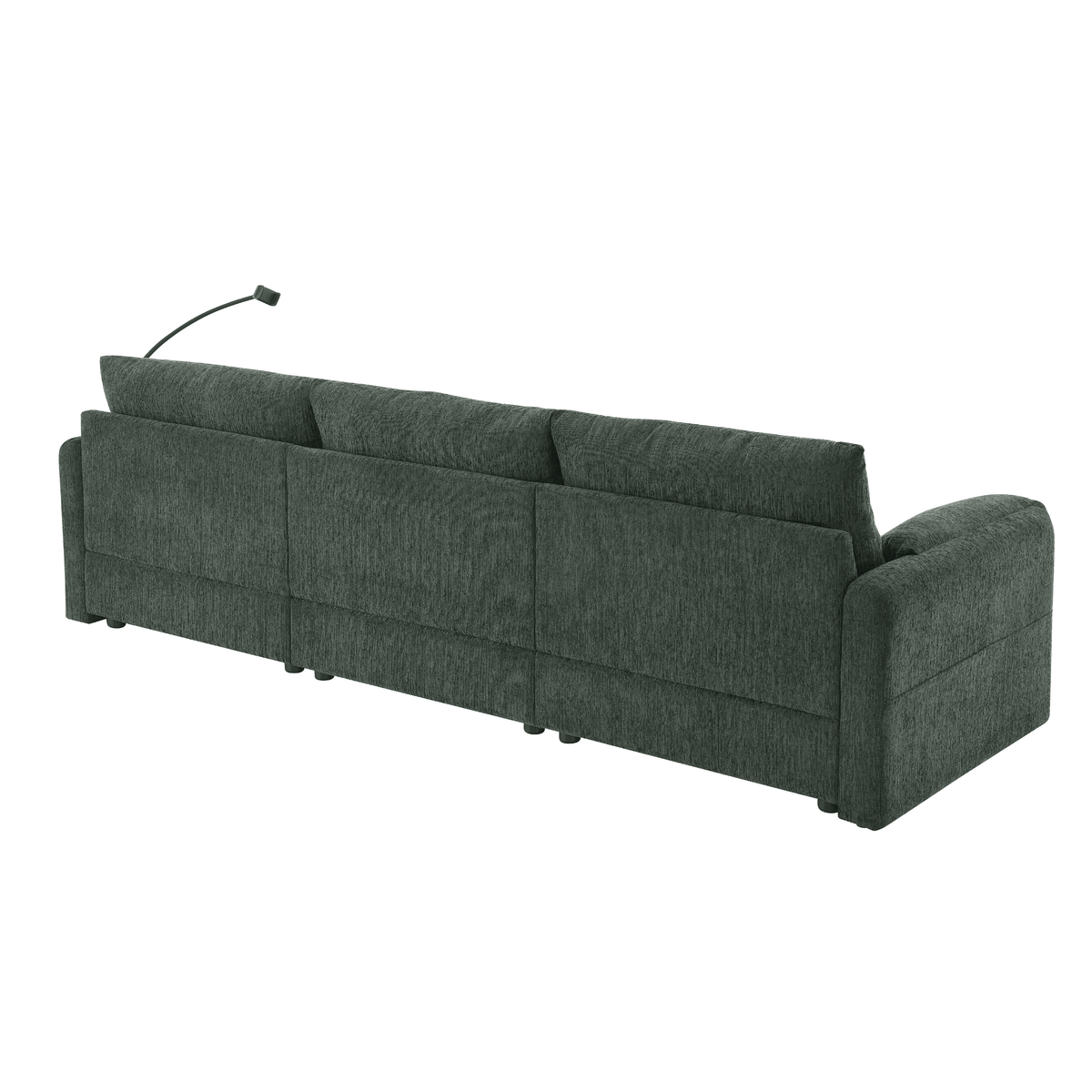 96.5'' Chenille Sectional Sofa with Storage Ottoman and Pockets,Adjustable Phone Holder,Wide Seat,4 Seat L Shaped Couch Set,Comfy Sofa with USB Charger for Living Room,Apartment,3 Colors - Mervyns