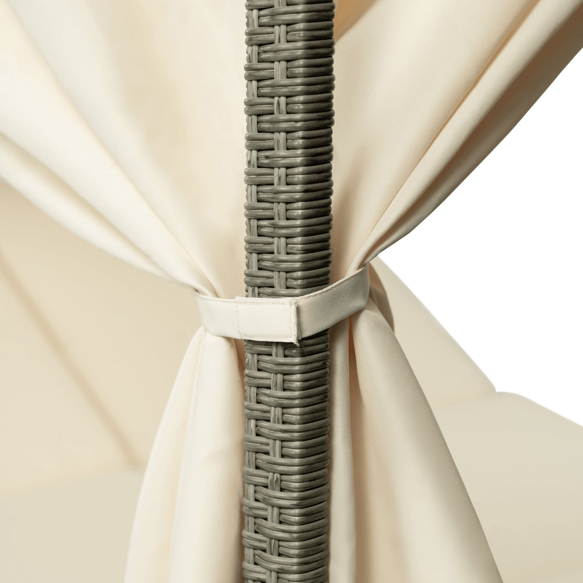 Adjustable Sun Bed with Curtain High Comfort Outdoor Lounger for Relaxation - Mervyns